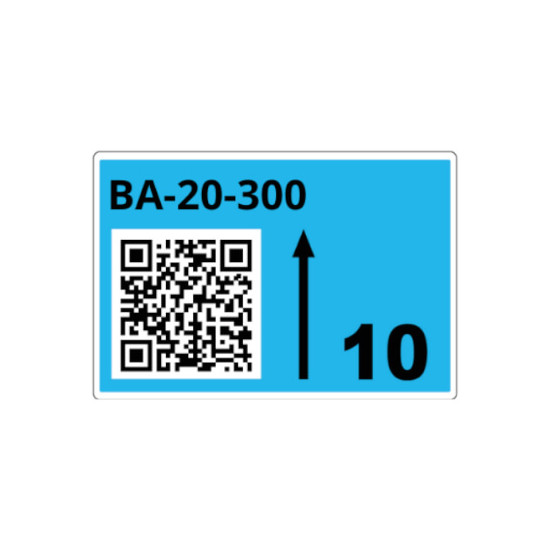 Rouleau d'étiq. racks bleues B 70x110mm 260 étiq.