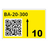 Rouleau d'étiq. racks jaunes B 70x110mm 260 étiq.