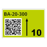 Rouleau d'étiq. racks vertes B 55x85mm 340 étiq.