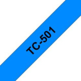 Ruban d'étiquettes TC501 Noir/Bleu