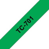 Ruban d'étiquettes TC701 Noir/Vert