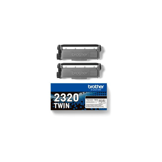 Pack de 2 toners noir TN2320