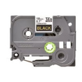 Ruban TZ laminé 18mm Gold/Noir