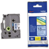 Ruban TZe541 Noir/ Bleu, Laminé, 8M