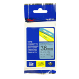 Ruban TZ laminé 36mm noir / bleu