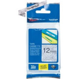 Ruban laminé Noir/Motifs Dentelle Argent 12mm