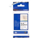 Ruban TZEN non-laminé 3.5mm Noir/Blanc