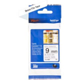 Ruban TZEN non-laminé 9mm Noir/Blanc