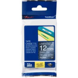 Ruban TZEPR laminé 12mm Blanc/Argent Premium