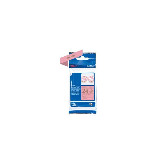 Ruban TZERE54 24mm or / rose tissu non adhésif