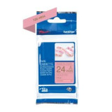 Ruban TZERE54 24mm or / rose tissu non adhésif