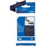 Ruban TZERN54 24mm or / bleu tissu non adhésif