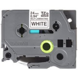 Ruban TZeSL251 24mm Noir / Blanc Auto-Laminé