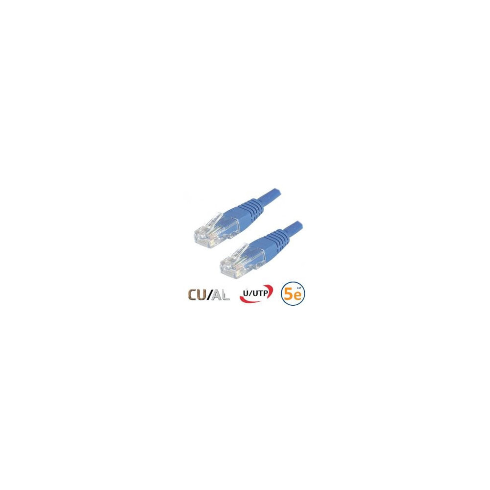 Cordon RJ45 Cat 5e F/UTP Classic 0.5m bleu