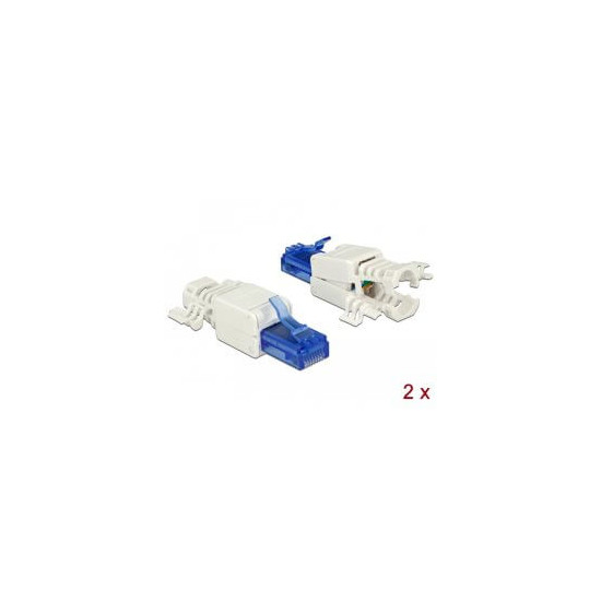 Connecteur réseau RJ45 Cat 6a UTP Toolfree (x2)