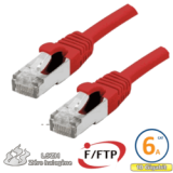 Cordon RJ45 Cat 6a F/FTP Primacy LSZH 0.3m bleu