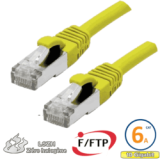Cordon RJ45 Cat 6a F/FTP Primacy LSZH 0.5m bleu