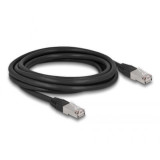 Cordon RJ45 Cat 6a outdoor LSZH S/FTP 3m noir