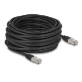 Cordon RJ45 Cat 6a outdoor LSZH S/FTP 15m noir