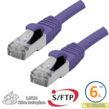 Cordon RJ45 Cat 6a F/FTP Primacy LSZH 3m bleu