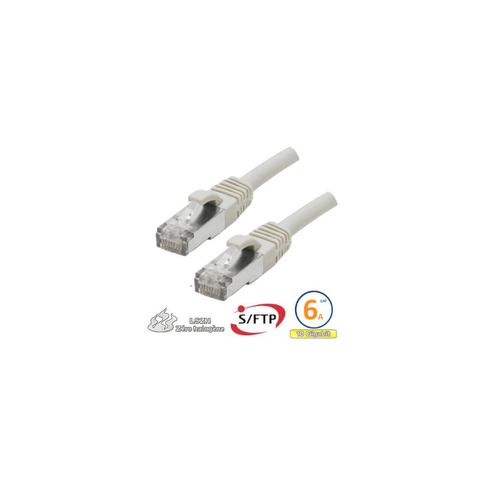 Cordon RJ45 Cat 6a F/FTP Primacy LSZH 20m beige