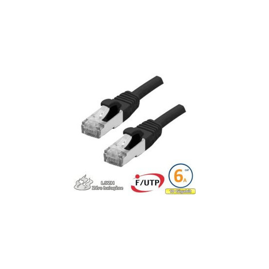 Cordon RJ45 Cat 6a F/FTP Primacy LSZH 2m bleu