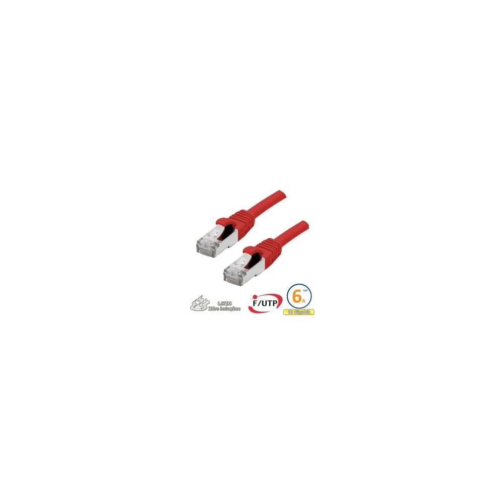 Cordon RJ45 Cat 6a F/FTP Primacy LSZH 3m bleu