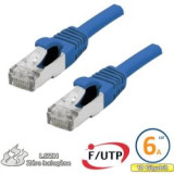 Cordon RJ45 Cat 6a F/FTP Primacy LSZH 5m bleu