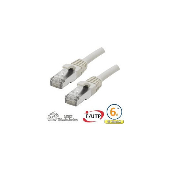 Cordon RJ45 Cat 6a F/FTP Primacy LSZH 15m beige