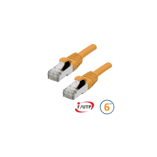 Cordon RJ45 Cat 6a F/FTP Primacy LSZH 1m bleu