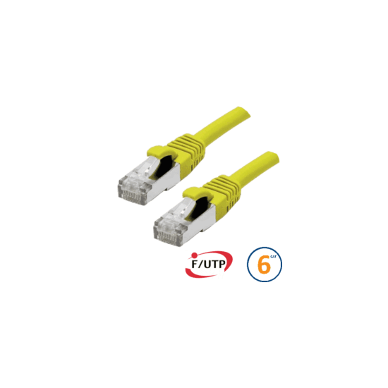 Cordon RJ45 Cat 6a F/FTP Primacy LSZH 1m bleu