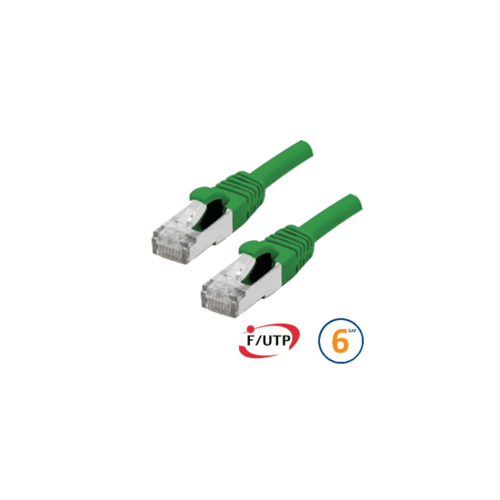 Cordon RJ45 Cat 6a F/FTP Primacy LSZH 5m bleu