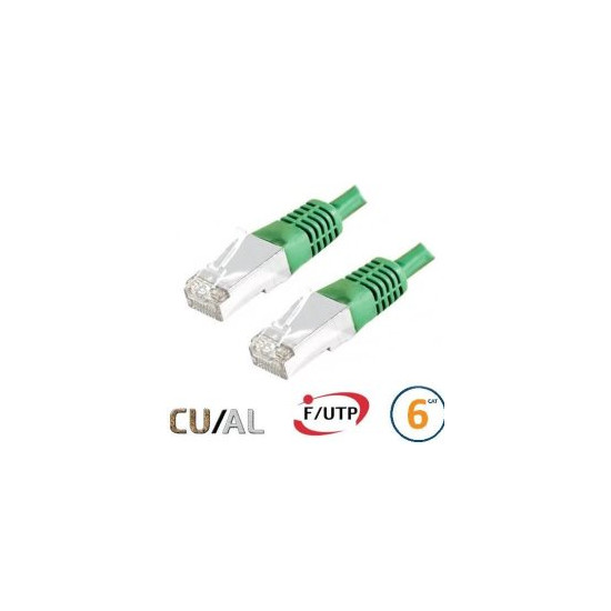 Cordon RJ45 Cat 6a F/FTP Primacy LSZH 1m bleu