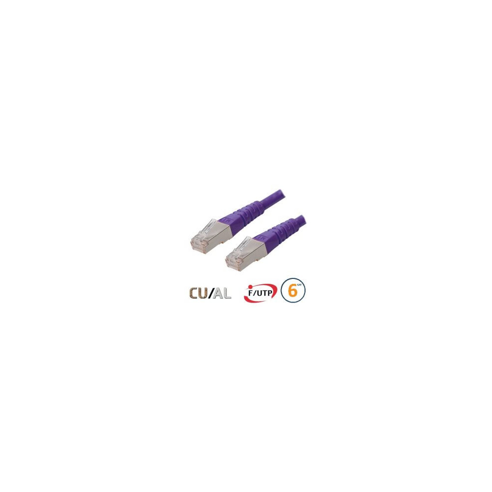 Cordon RJ45 Cat 6a F/FTP Primacy LSZH 3m bleu