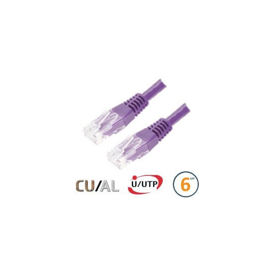 Cordon RJ45 Cat 6a F/FTP Primacy LSZH 1m bleu