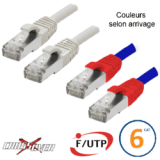 Cordon RJ45 Cat 6a F/FTP Primacy LSZH 1m bleu