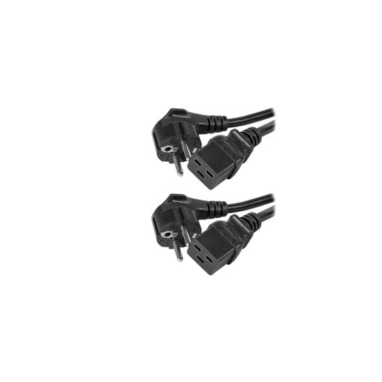 2 câbles d’entrée 16A prises françaises pour ATS