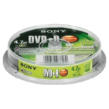 Cloche de 10 DVD+R 16X