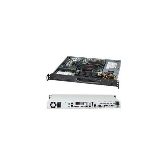 Chassis supermicro 1U CSE-512F-600 W