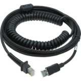 Cordon avec spirale 5m noir USB Datalogic