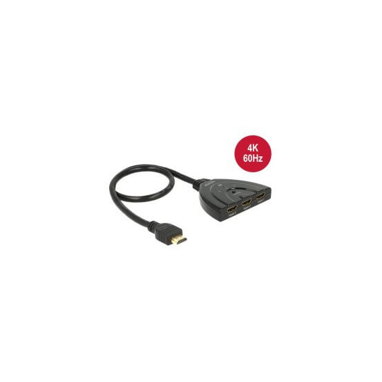 Switch HDMI 3 In 1 Out 4K 60Hz compact