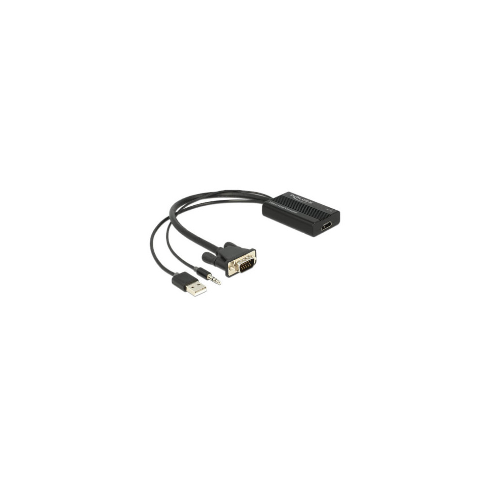 Adaptateur VGA M + audio vers HDMI (alim usb)