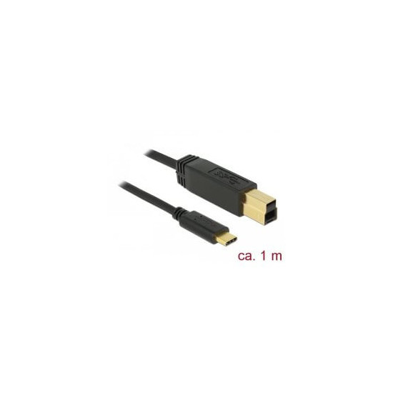 Câble USB 3.1 (10Gbps) Type C Mâle / B Mâle 1m
