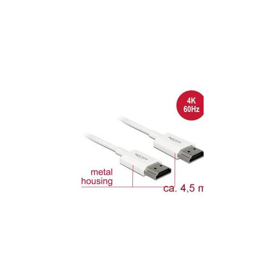 Câble vidéo Premium HDMI High Speed 3D 4K 4,5m