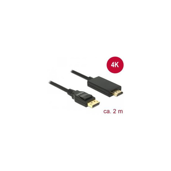 Câble DisplayPort 1.2 M High Speed HDMI-A 4K 2m