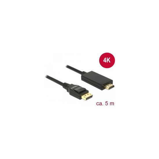 Câble DisplayPort 1.2 M High Speed HDMI-A 4K 5m