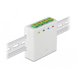 Adaptateur fibre rail Din 4xSC/APC Simplex Monom.