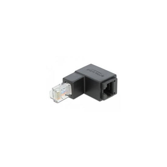 Adapt RJ45 mâle coudé bas RJ45 femelle cat6 UTP