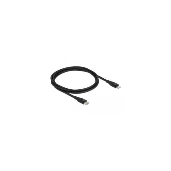 Câble USB C Lightning certifié MFi noir 1m