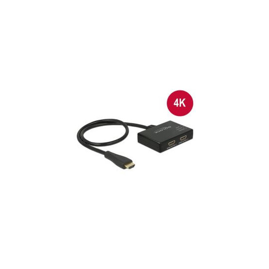 Splitter HDMI 1 In 2 Out 4K compact cab 60cm int.